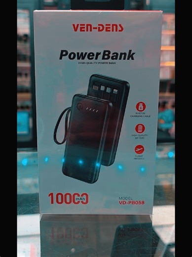 Forget carrying extra cables! 🙅‍♂️ The VEN-DENS PowerBank has everything built-in. With 10,000mAh capacity, it keeps your devices alive all day long. Plus, it’s flight-friendly, so you can take it anywhere in the world! 🌍✈️ ​🔋 10,000mAh High Capacity 🔌 Built-in Charging Cables ⭐ High-Quality Battery ✈️ Flight Friendly ​Don't get stranded with a dead phone. Get yours today! 👇 #PowerBank #TechGadgets #TravelEssentials #VenDens #ChargingSolution