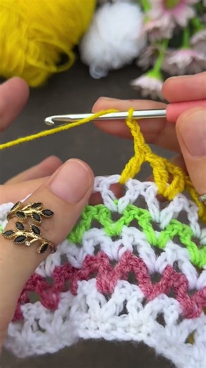 One row repeat ✨😍crochet stitch