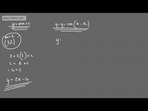 Core 1 - Coordinate Geometry (1) - Introduction to straight line equations