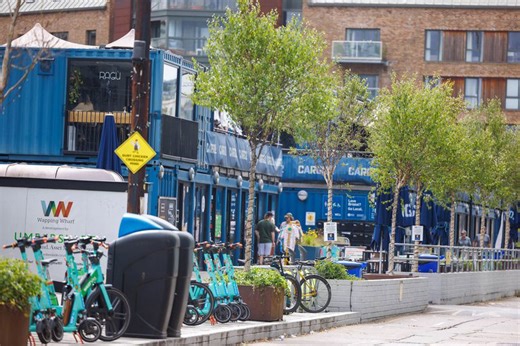 Wapping Wharf without its iconic blue shipping containers and how it will survive the transformation