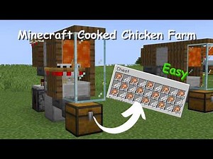 Easy Automatic Cooked Chicken Farm Tutorial – Works in Both Java and Bedrock!