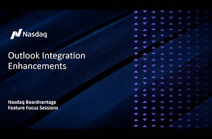 Nasdaq Boardvantage Outlook Integration