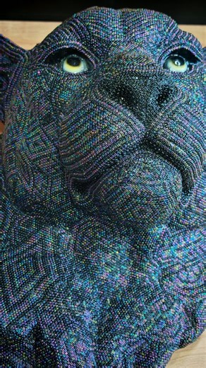 Arte Huichol D.F ® on Instagram: "Beadwork 🐾 #artehuichol #huicholart #beadwork #artwork #pantera"