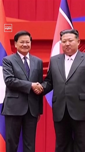 Kim Jong Un Meets Laotian President