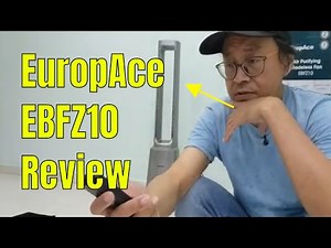 EuropAce Air-Purifying Bladeless Fan EBFZ10 Review | Unboxing, Setup & Test