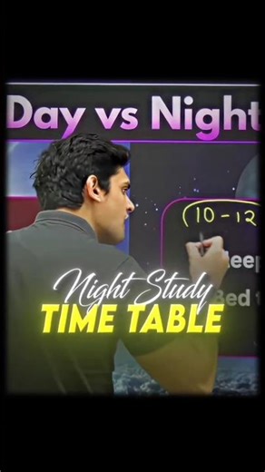 Night Study Time Table🔥 #class10