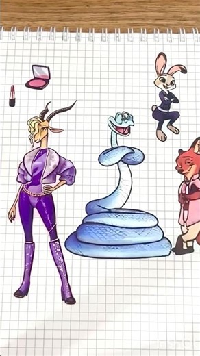 Zootopia 2 Disney Sticker Book DIY #zootopia2 #sticker #papercraft #diy #asmr