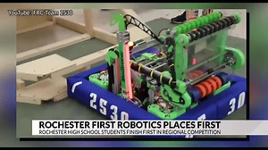 Rochester high school students finish first in robotics competition
