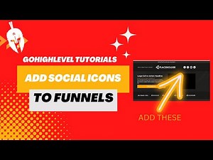 Gohighlevel Tutorial: Add social media icons to your funnel or website