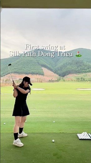 First Swing at Silk Path Dong Trieu ⛳ | Golf in Vietnam #Shorts