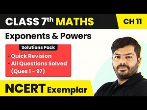 Class 7 Maths Unit 11 NCERT Exemplar Book - Quick Revision/All Concepts/All Questions Solved