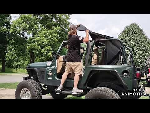 97-06 Jeep Wrangler Smittybilt Bowless Soft-Top Install (Black Diamond)