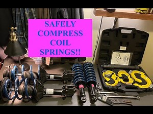 How to Safely Compress Vehicle Coil Springs With Macpherson Compressor | Subaru RalliTEK Springs