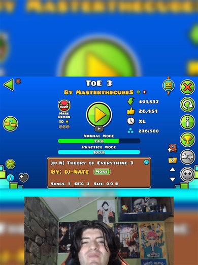 ToE 3: Un nivel impresionante en Geometry Dash