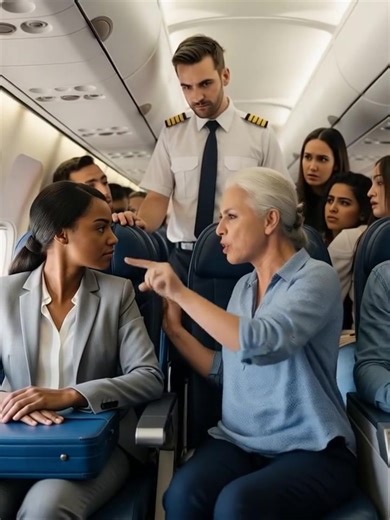 Mom Insists Black Passenger Surrender Seat — What the Pilot Does Next Sh0cks Everyone.. The flight from Dallas to New York had just started boarding when the tension started. Naomi Carter, a thirty-two-year-old marketing manager, walked down the narrow jet bridge with her carry-on slung over one shoulder. She had chosen a window seat near the front—12A—because she had a connecting meeting scheduled almost immediately after landing. Getting off quickly mattered. When she slid into her seat, pulli