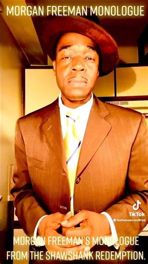 Morgan Freeman Scene From The Shawshank Redemption (1994).