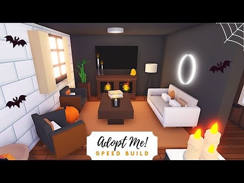 Modern Halloween Themed Family Home Speed Build 🎃 Roblox Adopt Me!