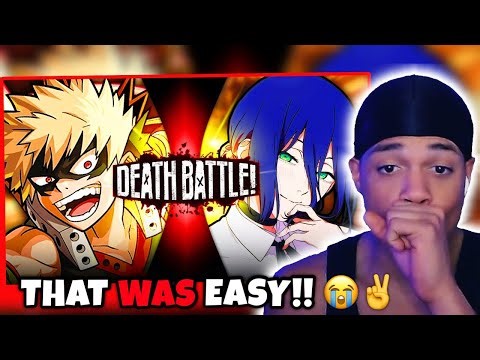 IT WASN'T EVEN CLOSE!!! | Bakugo VS Reze Death Battle REACTION!