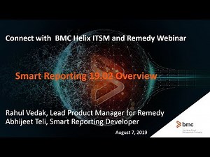 BMC Smart Reporting: Webinar - 19.02 Overview