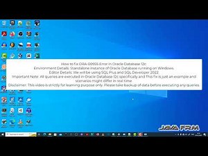 ORA-00955: name is already used by an existing object - Oracle Database 12c Error Messages