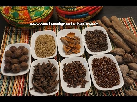 Ethiopian Food - Mekelesha Wot Kimem Recipe Amharic English Finishing Spice - Injera