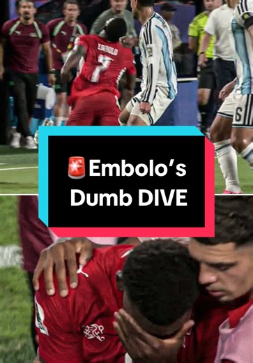 🚨Embolo’s Dumb DIVE #embolo #switzerland #FIFATikTokCreator #FIFAWorldCup #tapiaa__
