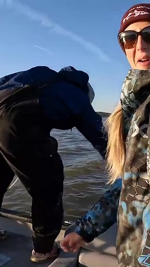 So exciting to get my first every paddlefish! 😆🎣 #kellyyoung #fishing #huge | Kelly Young