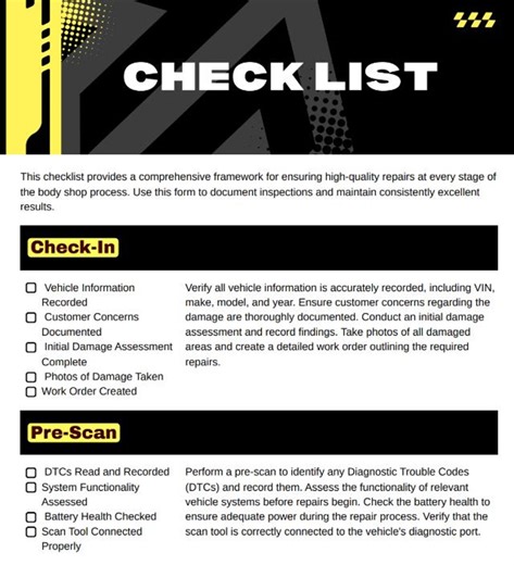 Shop Quality Review Sheet - Etsy