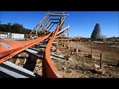 Iron Rattler construction montage - Six Flags Fiesta Texas's new hybrid roller coaster