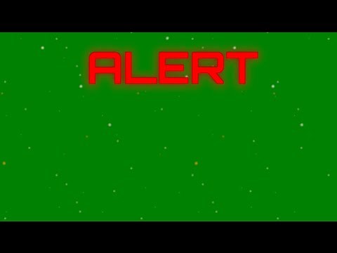 Flashing Alert Warning Alarm Green Screen Effect