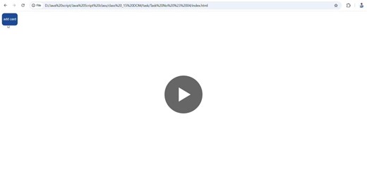Built a dynamic product gallery using JavaScript DOM manipulation. Creating elements, handling events, and rendering content without static HTML. 🚀 | Mohammad Faheem