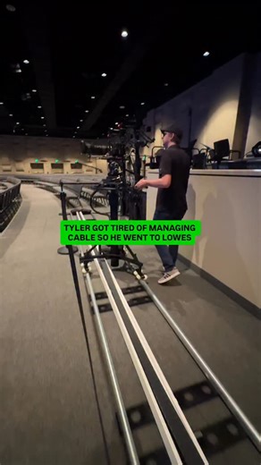 Very a”track”tive We love a self managing cable trough. Still thinking about the Meadowbrook Video system we got to put in. Awesome team in Ocala, FL. | Skylark Audio Video