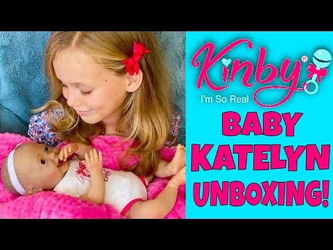 💗Kinby Baby Katelyn! 💗Unboxing & Changing Skye's Favorite Kinby Realistic Baby Doll! 🎀