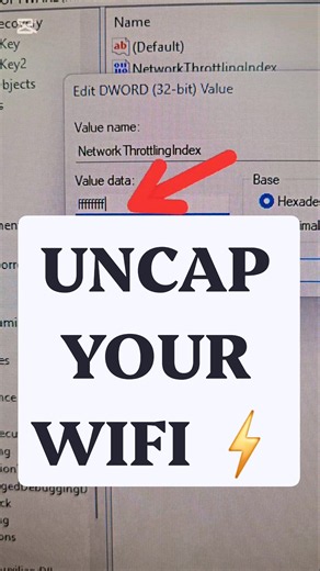 FIX High Ping & Internet Lag on Windows 11 (Network Throttling Fix) #Shorts