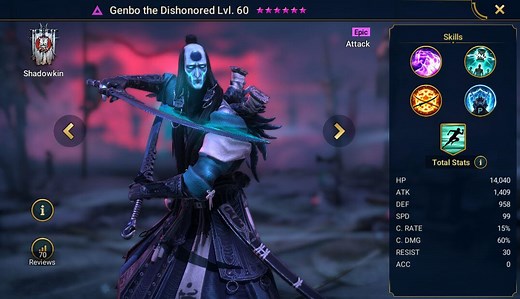 Genbo the Dishonored - HellHades - Raid Shadow Legends