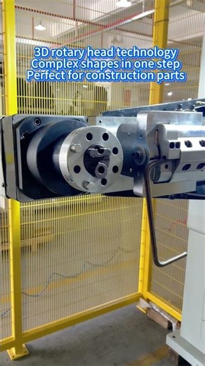 3D rotary head wire bending machine for complex construction hardware.#3DBending #wireformingmachine