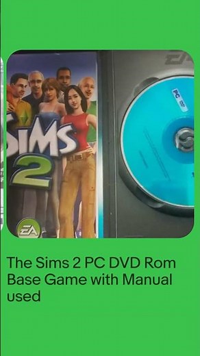 The Sims 2 PC DVD Rom Base Game with Manual used