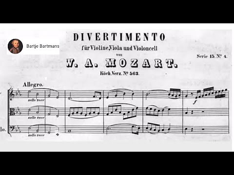 Mozart - Divertimento for String Trio K. 563 (1788)