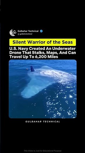 US Navy’s Underwater Drone Shocks the World | 6,200 Miles Without Stopping 😱🌊