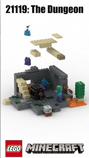 LEGO Minecraft The Dungeon [21119] Bricklink Studio2.0 Speed building