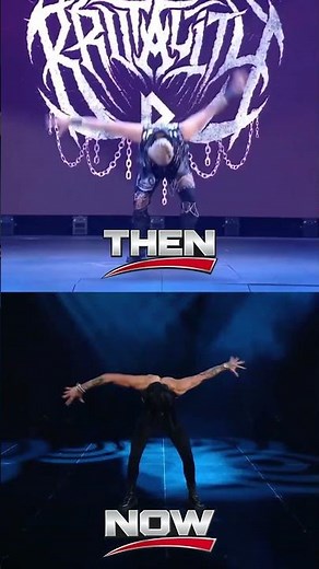 Rhea Ripley Entrance Then and Now! #rhearipley