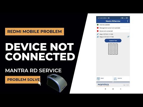 Mantra device not connected in mobile | Mantra rd service device not connected | Mantra L1 Device