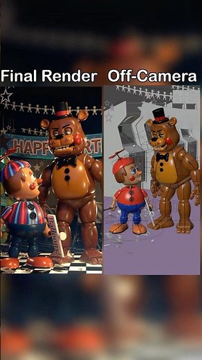 He's Not Cute Anymore ⚒️ Behind The Scenes VS Final | FNaF 2 Movie MEME