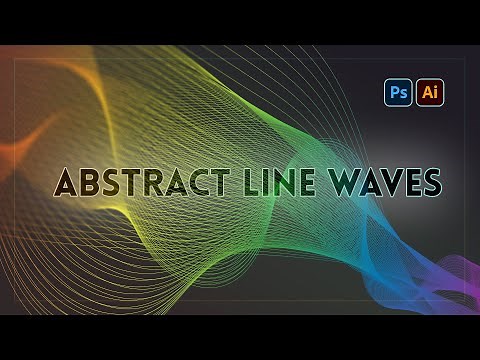 Abstract Line Waves | Adobe Illustrator & Photoshop Tutorial
