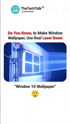 Do You Know, to Make Window Wallpaper, 😲 Use Real "Laser Beam"