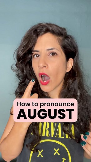 How to pronounce AUGUST 📆 IPA: [ɑgəst] or [ɔgəst] Do you have any plans for the month of August? #howtopronounce #August | Accent's Way English with Hadar