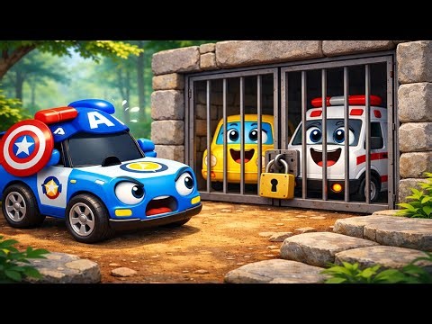 🚨 Ambulance & Yellow Car Locked Up! | Police Hero to the Rescue | Car Friends Adventure