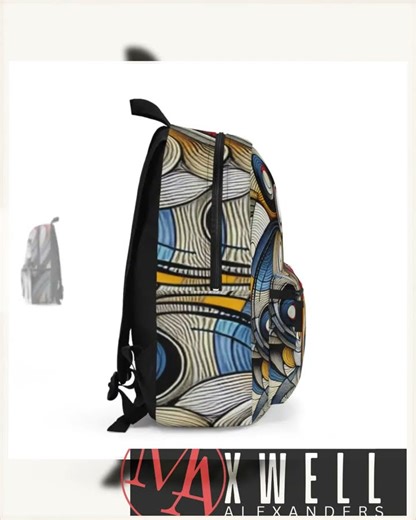 Whirling Patterns of Color and Movement- Backpack