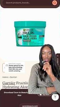Garnier Fructis Hair Food Aloe Vera Hair Mask review #hairproductreview #garnierfructis