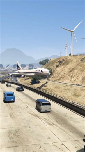 Boeing 747 Engine On Fire Pilot Makes Unbelievable Emergency Landing On Highway Gtav